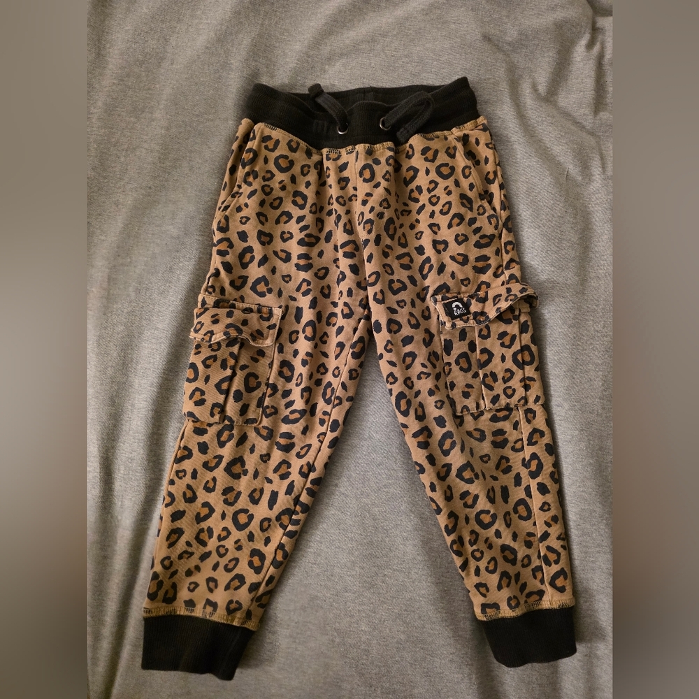 RAGS- Leopard Print Jogger Pants